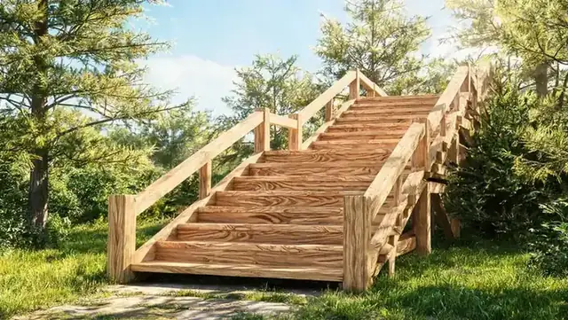 Escalier en mélèze ou en chêne en Valais